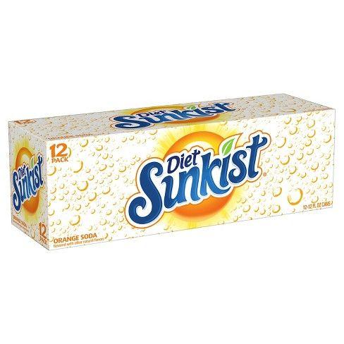 Diet Sunkist Orange Cans Logo - Diet Sunkist Orange Soda - 12pk/12 Fl Oz Cans : Target