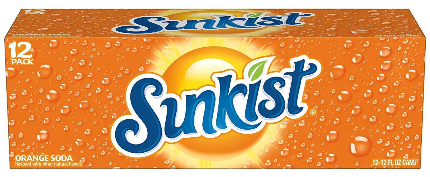 Sunkist Soda Logo - Amazon.com : Sunkist Orange Soda, 12 fl oz cans, 12 count : Grocery ...