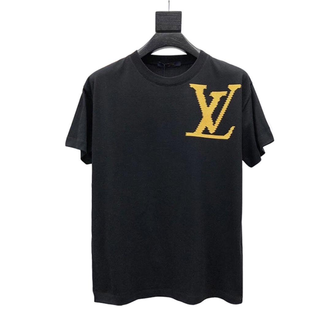 Yellow Check Logo - Louis Vuitton LV Yellow Logo T Shirt, Men's Fashion, Clothes, Tops