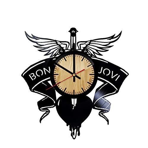 Bon Jovi Band Logo - Bon Jovi Band Logo Vinyl Wall Clock