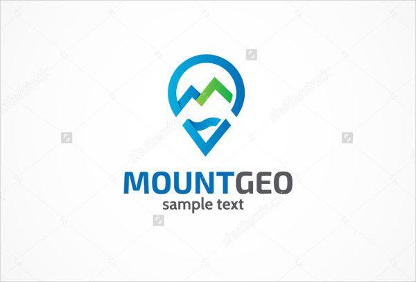 Ocean with Mountain Logo - Creative Mountain Logo Template & Premium Download