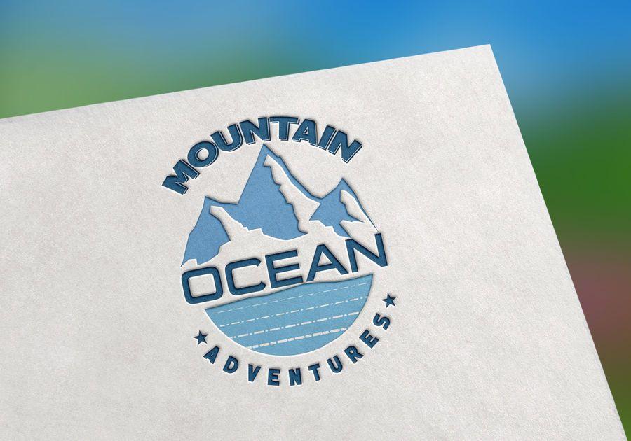 Ocean with Mountain Logo - Entry #64 by FARUKTRB for Mountain Ocean Adventures Logo | Freelancer