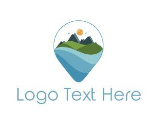 Ocean with Mountain Logo - Ocean Logos | Ocean Logo Design Maker | Page 2 | BrandCrowd