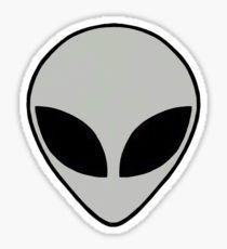 Alien Logo - Gray Alien Logo Stickers | Redbubble