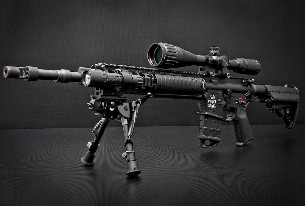 Auto Sniping Logo - Mk12 Mod1 - long range semi-automatic sniper rifle used by US army ...