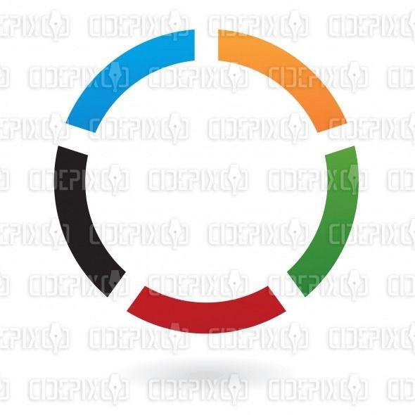 Blue Green Red-Orange Logo - Red blue orange circle Logos