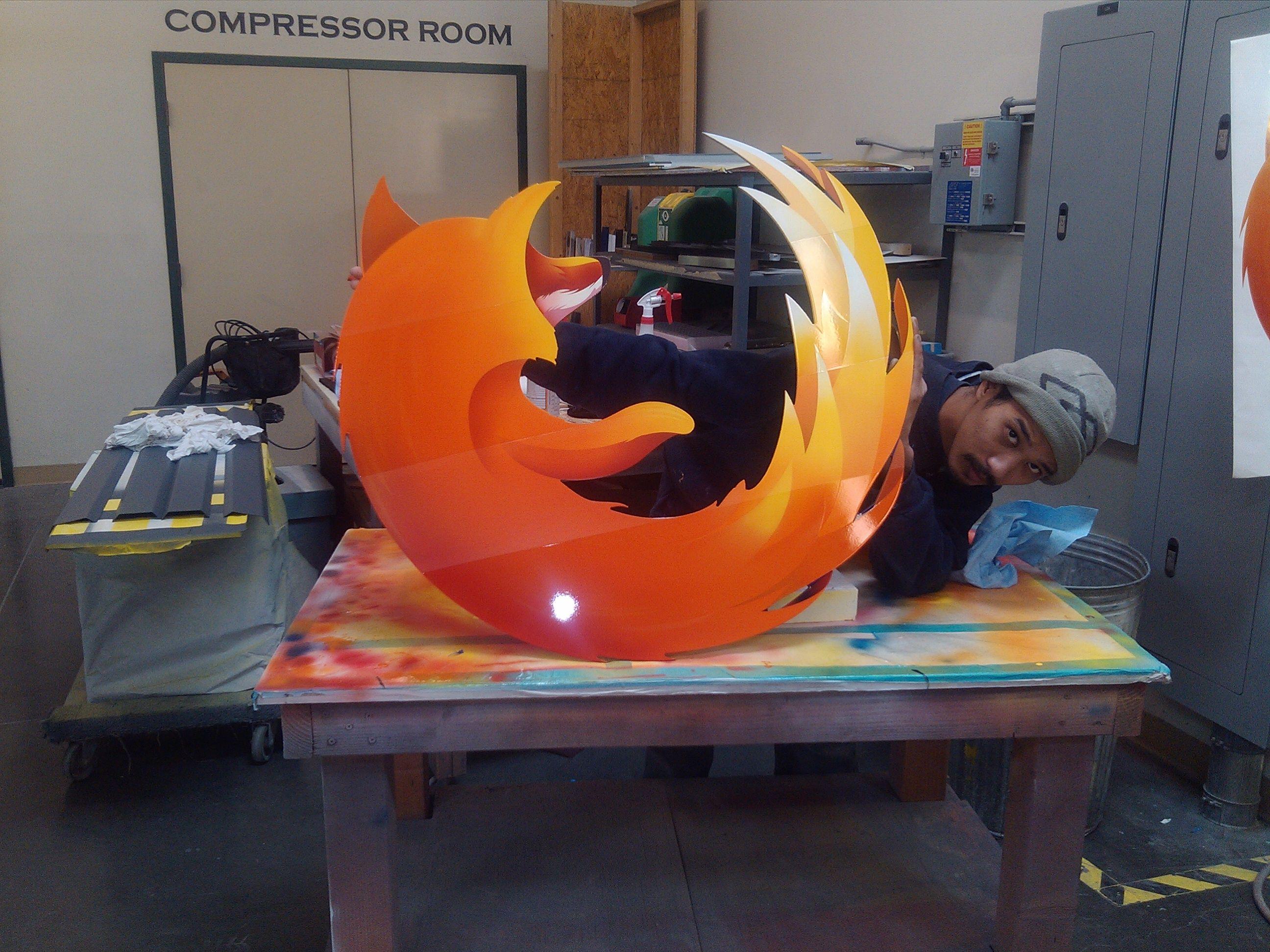 First Firefox Logo - The monument to Mozillians is coming to San Francisco | about:community