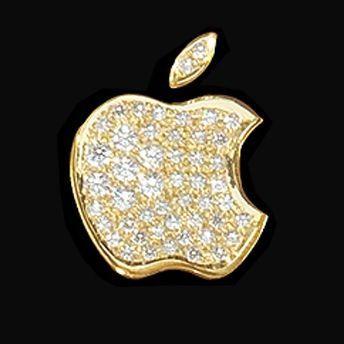 Gold and Diamond Apple Logo - Anything Apple! Love my Mac, iPhone & iPad | WANT!!! | Apple logo ...