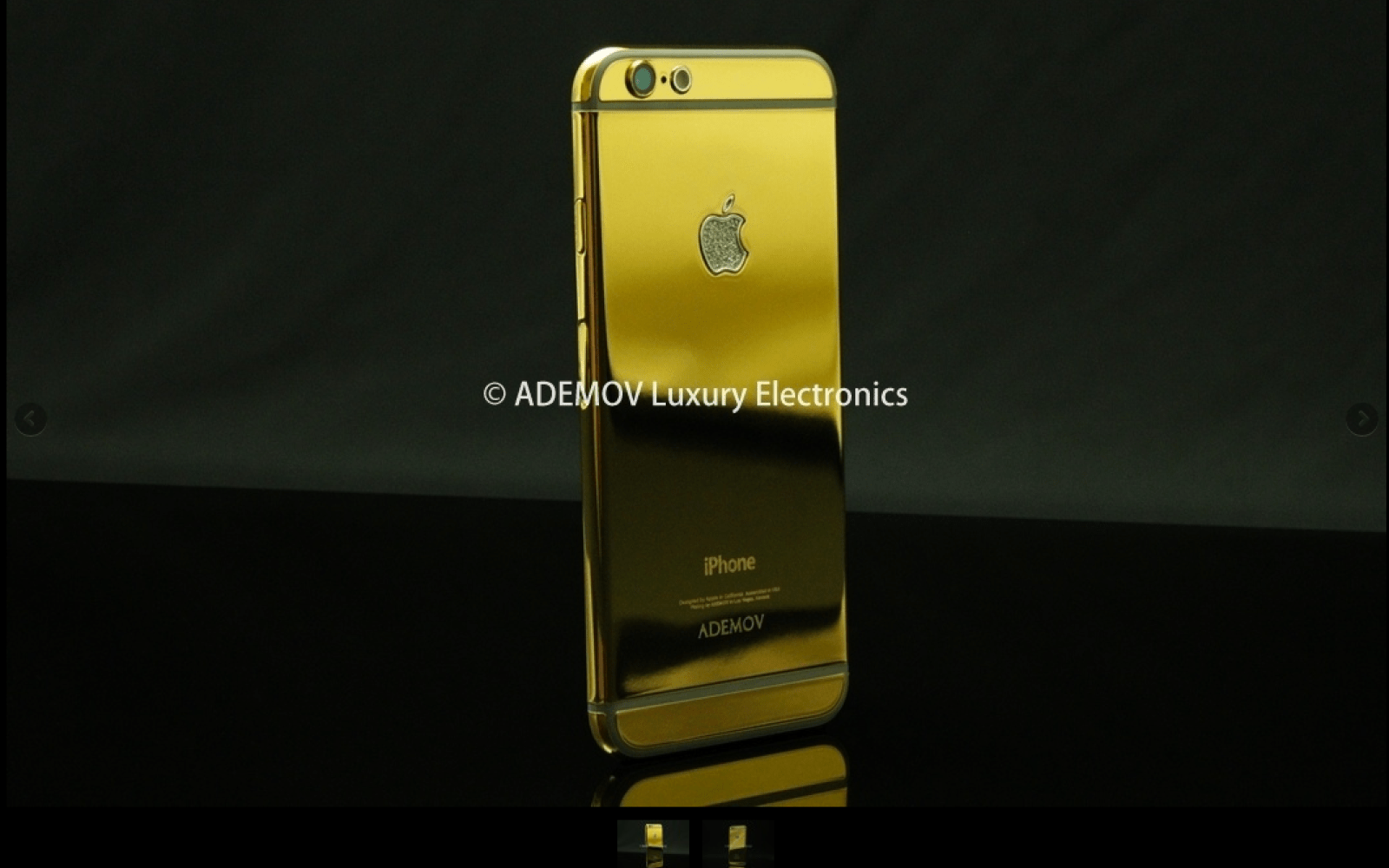 Gold and Diamond Apple Logo - Prove you're rich with this 24KT gold iPhone 6 with diamond Apple