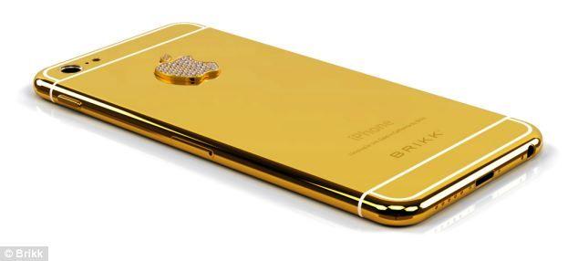 Gold and Diamond Apple Logo - Diamond encrusted platinum iPhone 6 goes on preorder for $8800