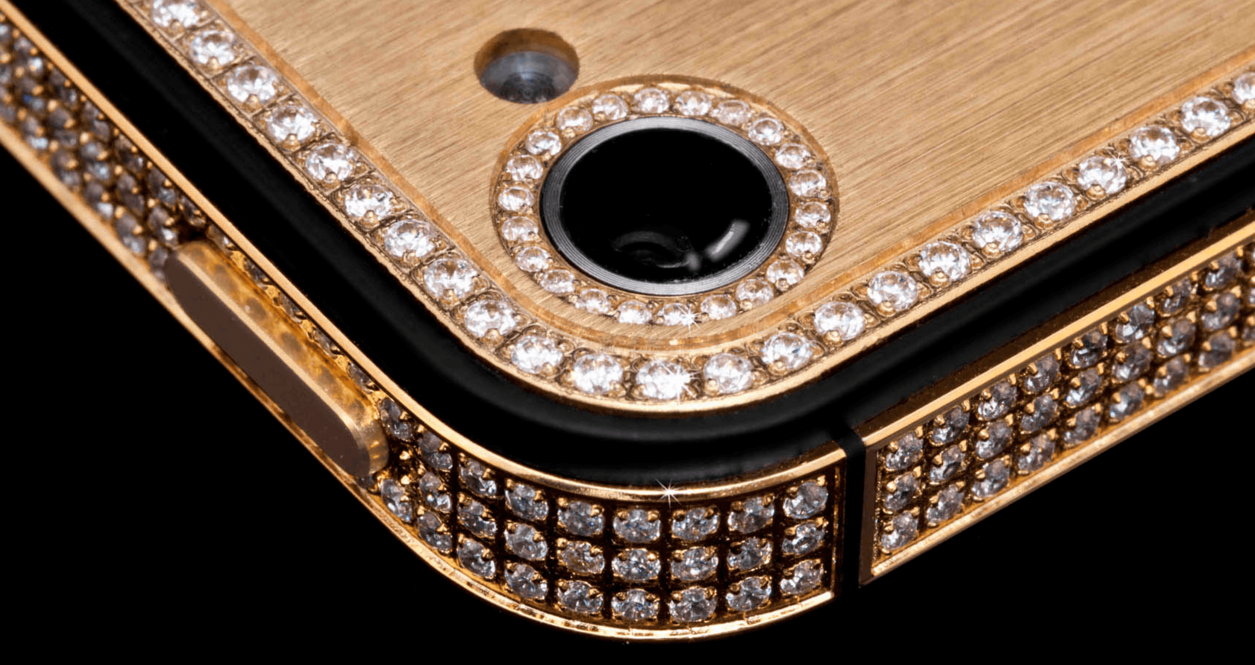 Gold and Diamond Apple Logo - Million dollar iPhone 5 appears diamond-encrusted and in 24-carat ...