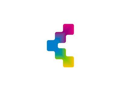 Colorful Web Logo - Colorful C letter mark for a web project by Alex Tass, logo designer ...