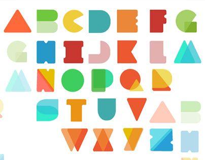 Colorful Web Logo - Colorful Alphabet Vector Font, very useful for web 2.0 logo making ...