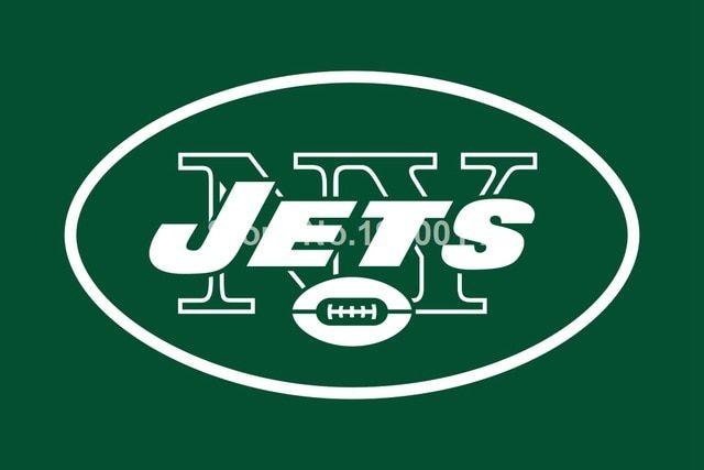 NFL Jets Logo - New York Jets Logo Flag 3ft X 5ft Polyester NFL New York Jets Banner ...