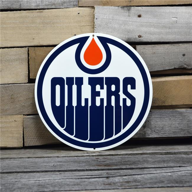 Oilers Logo - Authentic Street Signs 90210 12 in. Edmonton Oilers Steel Logo