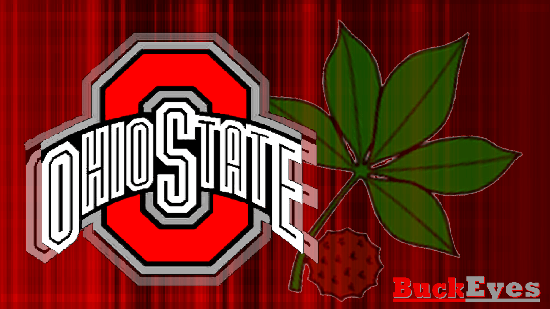 Red Block with White a Logo - Ohio State Buckeyes image RED BLOCK O WHITE OHIO STATE WITH BUCKEYE