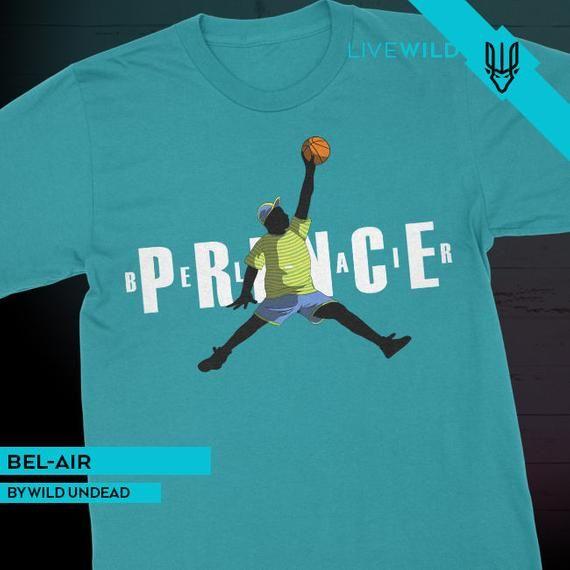 Fresh Jordan Logo - Fresh Prince Air Jordan Mash Up Shirts Bel Air