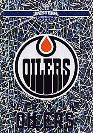 Oilers Logo - Amazon.com: 2018-19 Panini NHL Stickers Hockey #363 Edmonton Oilers ...