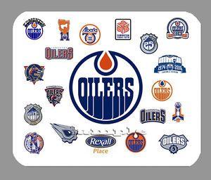 Oilers Logo - Item#847 Edmonton Oilers Logo History Mouse Pad | eBay