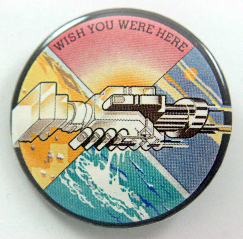 Wish You Were Here Logo - Pink Floyd - Wish You Were Here Large Button Badge