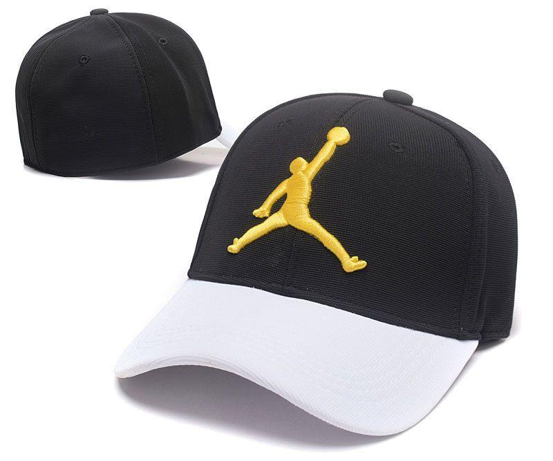 Fresh Jordan Logo - Air Jordan Fresh Logo Black Peaked Stretch Fitted Hat SG