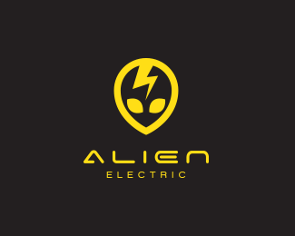 Alien Logo - alien electric Designed by Giyan | BrandCrowd