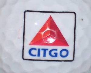 Citgo Gas Logo - 1) CITGO GAS FUEL LOGO GOLF BALL