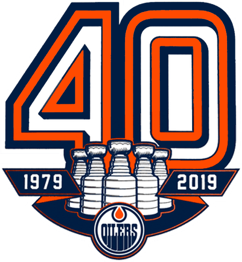 Edmonton Oilers Logo - Edmonton Oilers Anniversary Logo - National Hockey League (NHL ...