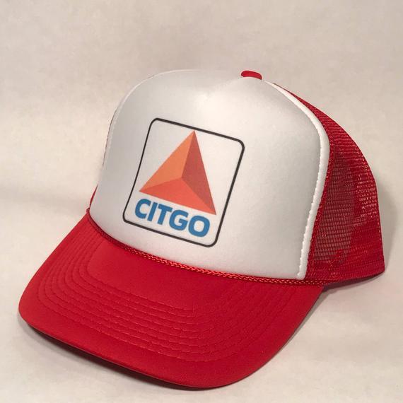 Citgo Gas Logo - CITGO Gas Station Trucker Hat Vintage Mesh Snapback Cap | Etsy