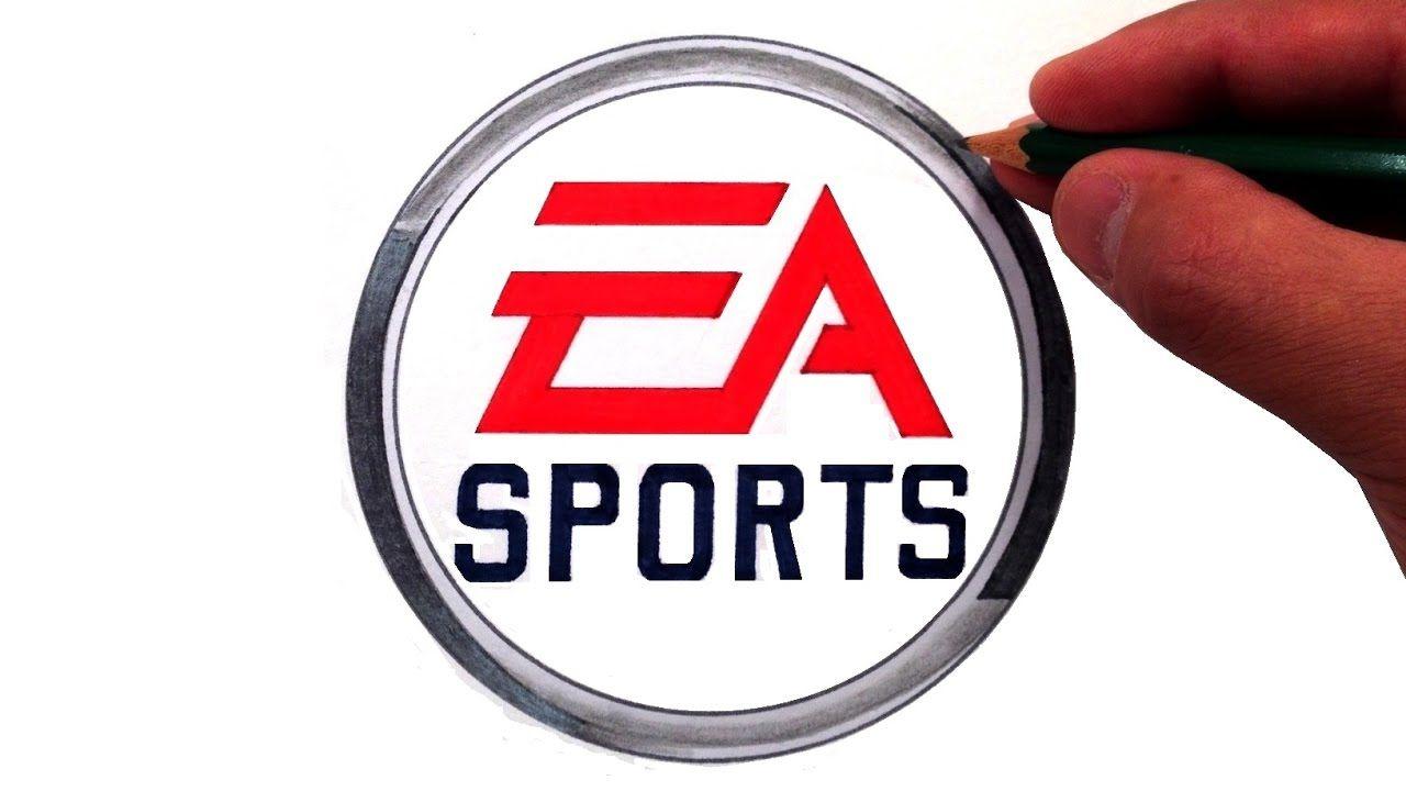 Red Circle Sports Logo - How to Draw the EA Sports Logo - YouTube
