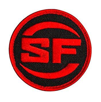 Red Circle Sports Logo - LOGO Patch SF RED & BLACK CIRCLE, VELCRO BACKING Surefire ® Patch