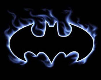 Blue Batman Logo - h1>Batman Tee Shirt - Blue Flames - Adult Size Black</h1>