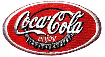 Amazon Drink Logo - Amazon.com: Enjoy Coca Cola Coke Soft Drink logo patch Jacket T ...