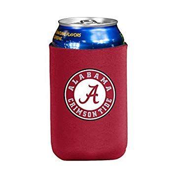 Amazon Drink Logo - NCAA Alabama Crimson Tide Flat Drink Coozie by Logo Brands: Amazon ...