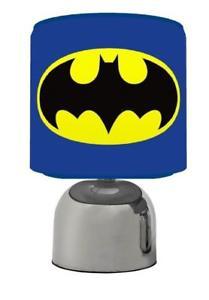 Blue Batman Logo - BATMAN LOGO SUPERHERO BLUE TOUCH TABLE BEDSIDE LAMP KIDS ROOM BRAND