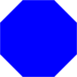 Blue Octagon Logo - Blue octagon icon - Free blue shape icons