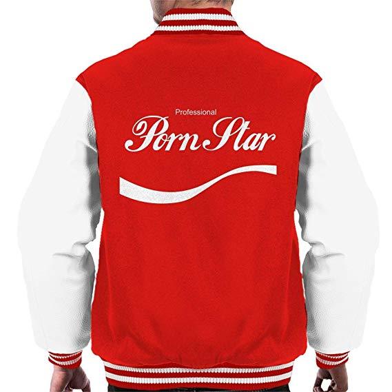Amazon Drink Logo - Coto7 Professional Porn Star Drink Logo Mix Men's Varsity Jacket