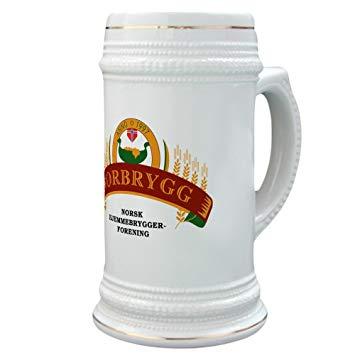 Amazon Drink Logo - CafePress Med Norbrygg Logo Stein, 22 Oz. Ceramic