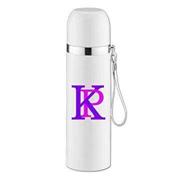 Amazon Drink Logo - MZONE Portable Stainless Steel Drink Cup KP Logo Beverage Bottle For ...