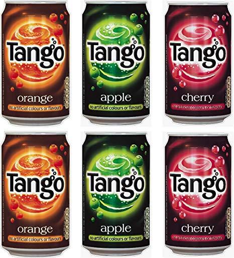 Amazon Drink Logo - Set of 6 Tango Drink Can Stickers - Ice cream Catering van Cafe logo ...
