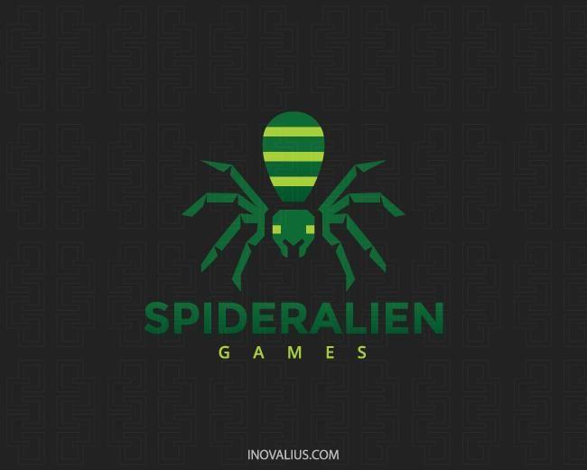 Green Alien Logo - Spider Alien Logo Design | Inovalius
