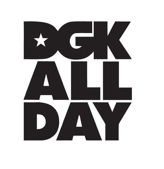 DGK All Day Logo - DGK All Day Logo | Die Cut Vinyl Sticker Decal | Blasted Rat