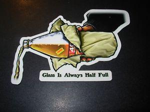 DGK All Day Logo - DGK Logo Skate Sticker GLASS HALF FULL all day 5X3.5