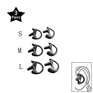 Black S Two F Logo - Replacement 2 Way Radio Open Ear Insert Earmould, Soft: Amazon.co.uk