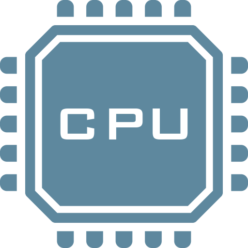 CPU Chip Logo - hardware, processor, electronics, Chip, Cpu, microchip, Computer icon