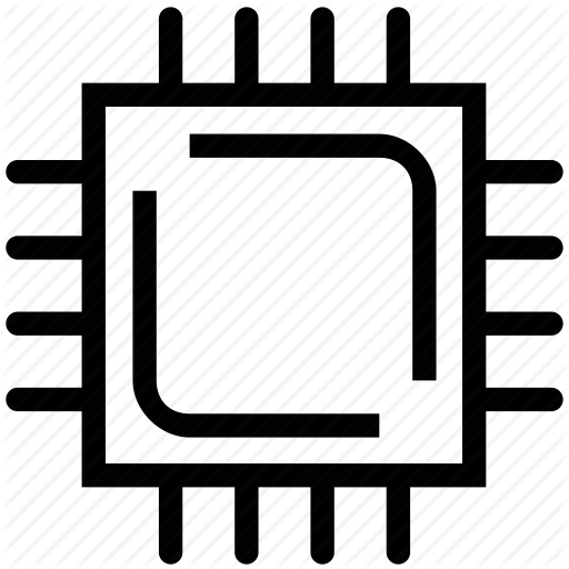 CPU Chip Logo - Microchip, processor, processor chip, processor cpu icon