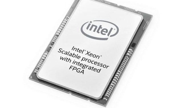 CPU Chip Logo - A Peek Inside That Intel Xeon FPGA Hybrid Chip
