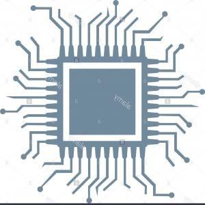 CPU Chip Logo - Chip Black Gray Graphic Logo Computer | sohadacouri