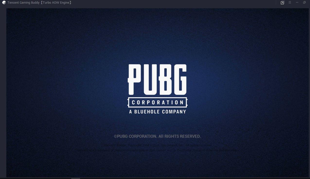 pubg Logo - Is this blue screen PUBG logo exclusive to only Tencent Gaming Buddy ...