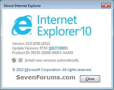 Internet Explorer 10 Logo - Internet Explorer 10 - Install or Uninstall in Windows 7 - Windows 7 ...